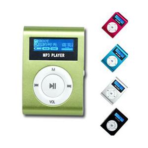 ipod mini เล่นเพลง Mp3 จิ๋วแต่แจ๋ว พกพาสะดวก,Metal clip FM Mp3 Player with LCD FM Radio Silve รูปที่ 1