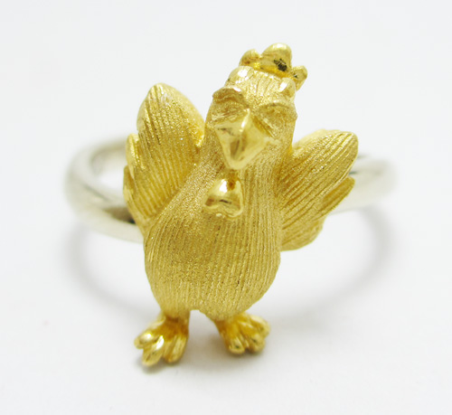 แหวนทอง goldmaster 24k ปีระกา ไก่ นน.4.60 g รูปที่ 1