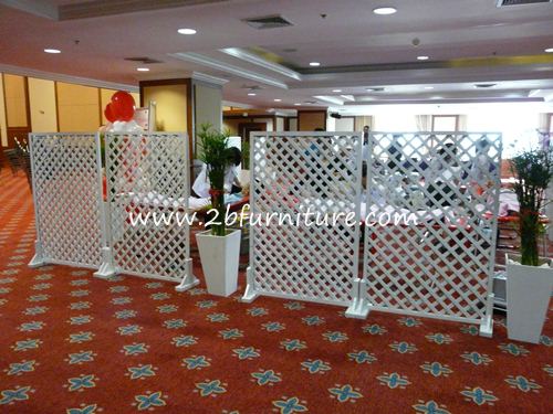 เช่าแผงระแนง เช่าBackdrop เช่าระแนงบังตา แผงระแนงสีขาว สำหรับตกแต่งสถานที่จัดงานของท่าน รูปที่ 3