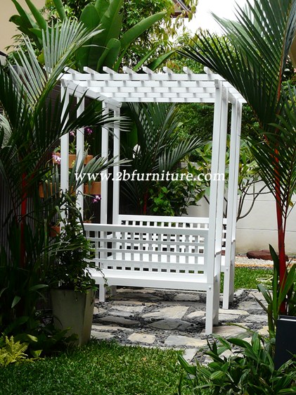 ซุ้ม ซุ้มศาลา ซุ้มระแนง 6 ที่นั่ง ซุ้มสนาม ร่วมสมัย  รูปที่ 2