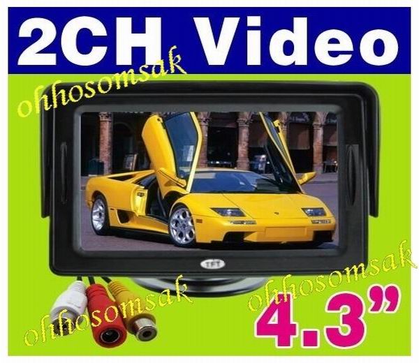 ขายจอติดรถยนต์ จอมอนิเตอร์(Monitor) 4.3 นิ้ว สำหรับดูวิดีโอ ดีวีดีและกล้องถอยหลัง ไม่ใหญ่ เหมาะกับรถที่พื้นที่ด้า รูปที่ 4