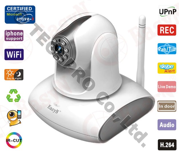 กล้องวงจรปิดไร้สาย IP CAMERA สีขาว สามารถบันทึกภาพในตัวได้สูงสุด 32 GB ราคาเพียง 4,000 บาท จัดส่งฟรี ทั่วประเทศ รูปที่ 1