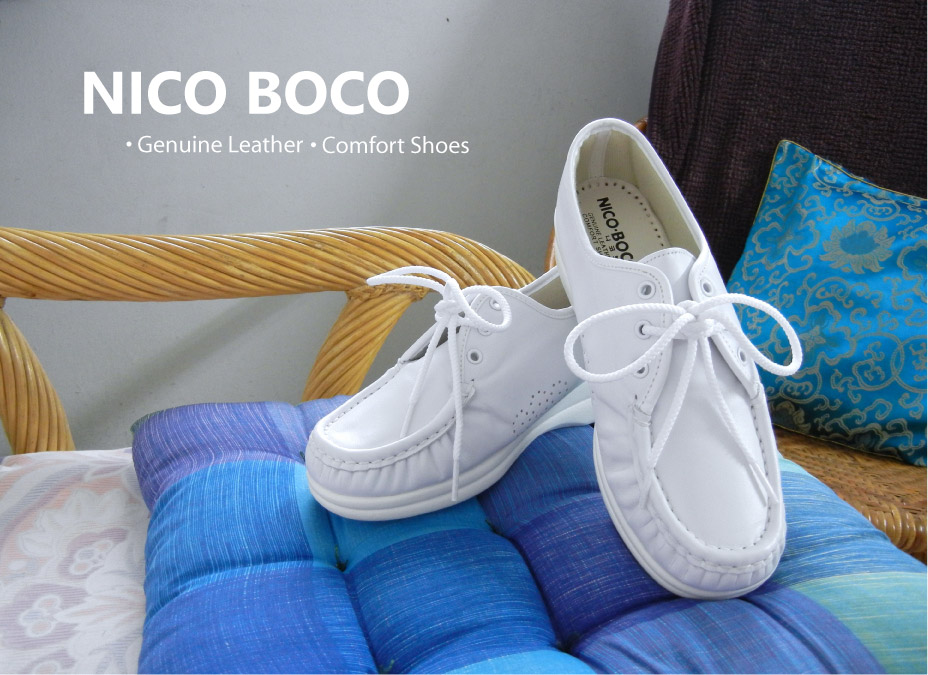 รองเท้าพยาบาลเพื่อสุขภาพ NICO BOCO หนังแท้ นำเข้าจากเกาหลี รูปที่ 1