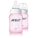 รูปย่อ            ขวดนม Philips Avent สีฟ้า หรือ สีชมพู ขนาด 9 oz. แพคคู่ (PP, BPA-free) limited edition รูปที่1