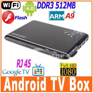 New Android 4.0 TV Box รุ่นใหม่ล่าสุด ขนาดเล็กกระทัดรัด มาพร้อมกับรีโมท และ WIFI เปลี่ยนทีวีของคุณให้เป็น Smart TV หรือ Internet TV และ HD Player ให้เล่นเนท ดูYoutube ดูหนัง HD,Facebook รูปที่ 1