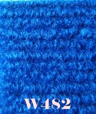พรมคาร์เปท พรมอัดลอนลูกฟูก สี sky blue สีน้ำเงิน รหัสสี w482 ขนาด2x25m.รุ่นw3000 รูปที่ 1
