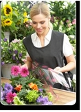 พนักงานขายดอกไม้
