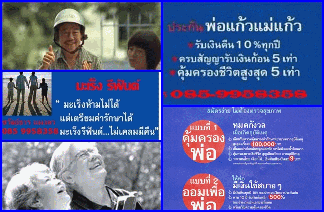 ประกันพ่อแก้วเเม่แก้ว ประกันมะเล็ง สอบถามฟรี ที่นี่ รูปที่ 6