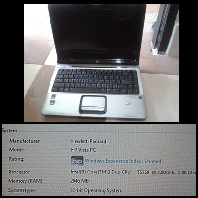 Notebook HP dv2700 รูปที่ 1