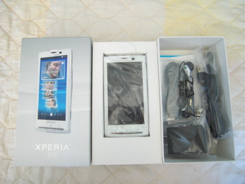 SONY SMARTPHONE XPERIA X10 สีขาว ของใหม่   รูปที่ 1