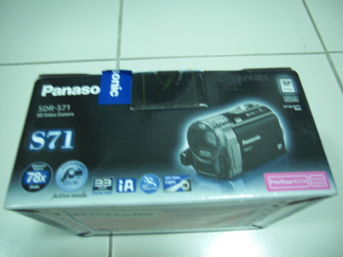 Panasonic VDO SDR-S71 ZOOM 78 X  MODEL S71   รูปที่ 1
