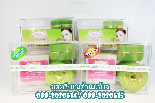 ครีมกลูต้าน้ำนมข้าว Winks (Set)เน้นการบำรุงหน้าขาวใสเป็นพิเศษด้วยสารสกัด กลูต้าและนมข้าว รูปที่ 1