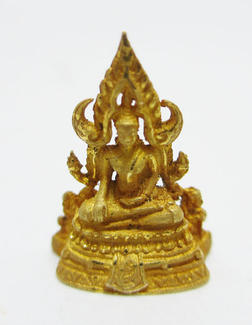 พระพุทธชินราช เนื้อทองคำ องค์พระ หน้าเมือง สมบูรณ์ นน.2.30 g รูปที่ 1