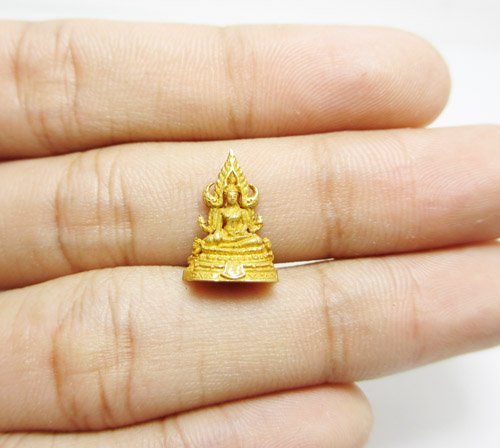 พระพุทธชินราช เนื้อทองคำ องค์พระ หน้าเมือง สมบูรณ์ นน.2.30 g รูปที่ 6
