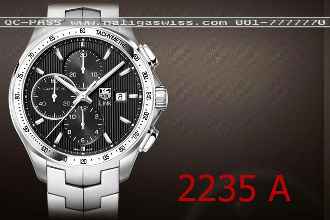 TAG HEUER LINK CALIBRE 16 AUTOMATIC CHRONOGRAPH (ไซส์ 43mm.) New Model 2012 เหมือนแท้ 100% รุ่นนี้มีทั้งหน้าดำและขาว รูปที่ 7
