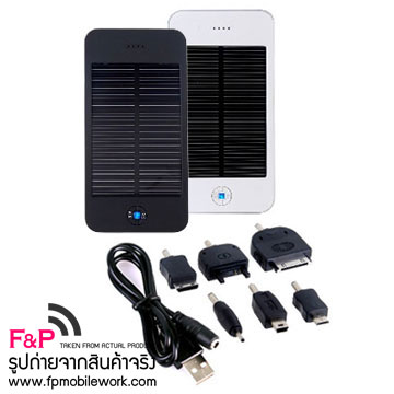 ขายเครื่องชาร์ตพลังงานแสงอาทิตย์ Solar Cell Portable Charger 4000MAH ราคาถูก แบตสำรองโซล่าเซลล์ iPhone BlackBerry BB Nokia Samsung HTC LG Sony Ericsson รูปที่ 1