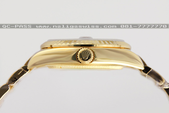 Rolex Oyster Perpetual Sky-Dweller Yellow Gold เรือนทอง สายทอง หน้าปัดดำ สวยหรูขรึมๆ Men Size 36 mm งานเกรด AA สวยหรู รูปที่ 4