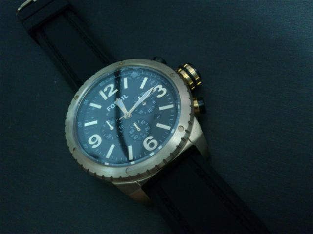 นาฬิกา Fossil Men's Vintaged Bronze Chronograph Watch ของแท้ๆ ครับ แต่ผมไม่ค่อยได้ใส่ครับ ประกันศูนย์ Timedeco เช่นเดิมค รูปที่ 7