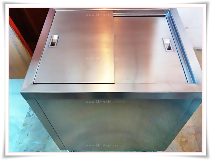 Mr.stainless , เครื่องครัวสแตนเลส ,ถังน้ำแข็ง , ถังน้ำแข็ง ร้านกาแฟ , ถังน้ำแข็งสแตนเลส รูปที่ 2