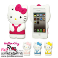 จำหน่ายปลีกส่งเคสiPhone4S เคสไอโฟน3มิติลายแมวเหมียวเฮลโลคิตตี้ หน้ากากมือถือราคาถูก Sanrio Hello Kitty Cat 3D Case for Apple iPhone 4G 4S