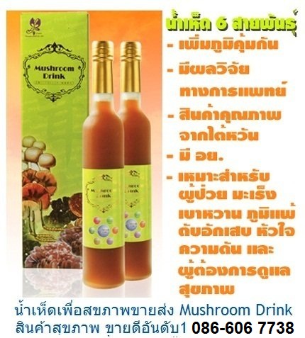 Mushroom Drink เพื่อสุขภาพ รูปที่ 1