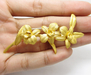 รูปย่อ เข็มกลัดทอง 99.99 Gold master ลาย Orchid ดอกกล้วยไม้ นน.16.33 g รูปที่6