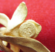 รูปย่อ เข็มกลัดทอง 99.99 Gold master ลาย Orchid ดอกกล้วยไม้ นน.16.33 g รูปที่5