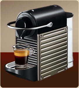 ขาย เครื่องทำกาแฟ nespresso pixie krubs สี brown รูปที่ 1
