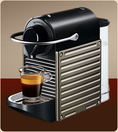 ขาย เครื่องทำกาแฟ nespresso pixie krubs สี brown