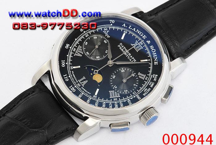 A.LANGE SOHNE Datograph Chronograph หน้าปัดดำ เกรด Swiss งานสวยหรู รูปที่ 1