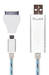 รูปย่อ Power4 Visible Sync Cable For BB,Smart Phone,Android และ Apple หลากสีให้เลือก 590- รูปที่3