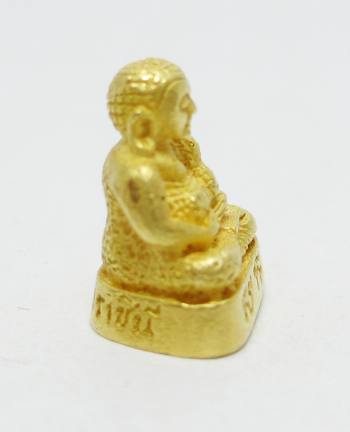 พระสังกัจายน์ 5 รอบ มหาราชินี เนื้อทองคำ นน.3.45 g รูปที่ 3
