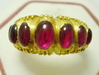 รูปย่อ แหวนทองเก่า พลอยแดง ข้อมะขาม ทอง100 นน 13.90 g รูปที่1
