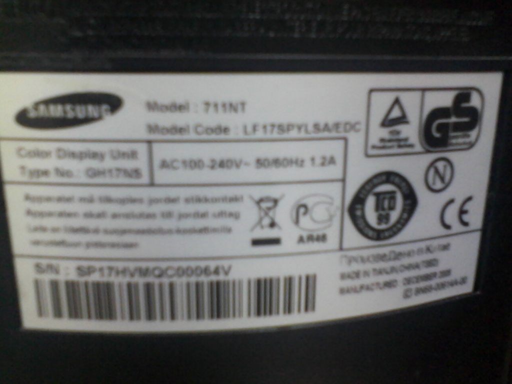 ขาย Samsung 711NT 17in Thin Client LCD Monitor จำนวน 3 ตัว รูปที่ 4