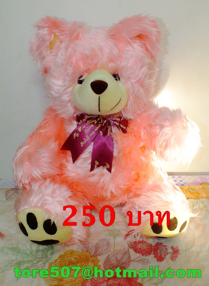 ตุ๊กตาหมี สีชมพูน่ารักๆ รูปที่ 4