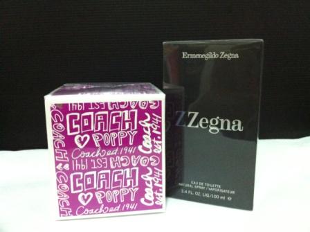 ขาย น้ำหอม COACH POPPY & Ermenegildo Zegna ขนาด 100 มล. ทั้ง 2 ขวด รูปที่ 1