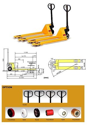 ขายรถยก Hand pallet truck คุณภาพมาตรฐานยุโรปราคาคันละ 7500 บาท รูปที่ 1