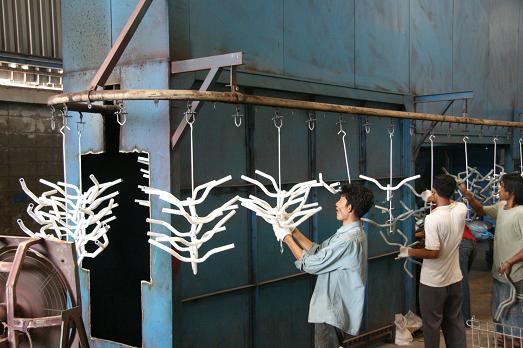 บริการพ่นสีฝุ่น(Powder Coating) รูปที่ 1