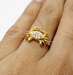รูปย่อ แหวนปู ฝังเพชร งานเก่า ราคาเบา นน. 1.36 g รูปที่6