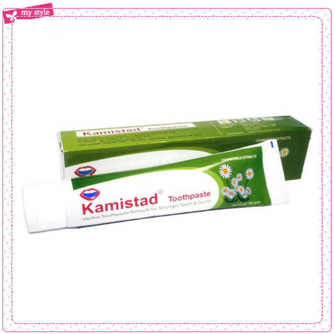 Kamistad ยาสีฟันรักษาแผลในปากร้อนใน สลายกลิ่นปาก สำหรับผู้มีปัญหาในช่องปาก โรคเหงือก รักษากลิ่นปากผู้ป่วย กลิ่นปากจากการสูบบุหรี่ชากาแฟ รูปที่ 1