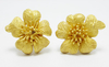 รูปย่อ ต่างหูทอง Gold master 24K ลายดอกไม้ น่ารัก นน. 9.25 g รูปที่1