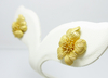 รูปย่อ ต่างหูทอง Gold master 24K ลายดอกไม้ น่ารัก นน. 9.25 g รูปที่4