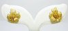 รูปย่อ ต่างหูทอง Gold master 24K ลายดอกไม้ น่ารัก นน. 9.25 g รูปที่3