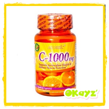 วิตามินซี ACORBIC VITAMIN C 1000 mg.แท้ 100% รูปที่ 1