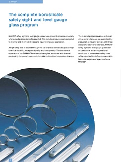แท่งแก้วใช้ดูระดับน้ำในบอยเลอร์ หรือ sight glass หรือ level gauge glass ยี่ห้อ maxos รูปที่ 4