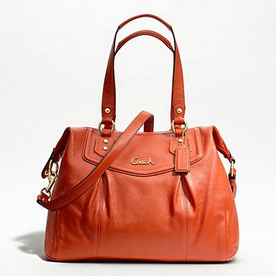 กระเป๋า COACH ASHLEY LEATHER SHOULDER BAG รูปที่ 1