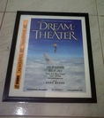 Poster A4 พร้อม Richband งานคอนเสิร์ต DreamTheater live in bangkok A Dramatic Tour of Events อัดลงกรอบอย่างดี