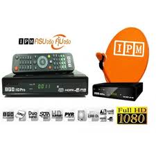จานส้ม + กล่องรับสัญญาน IPM HD Pro (ดูแพ็กเกจฟรีตลอดชาติ)ราคาพร้อมติดตั้ง  รูปที่ 1