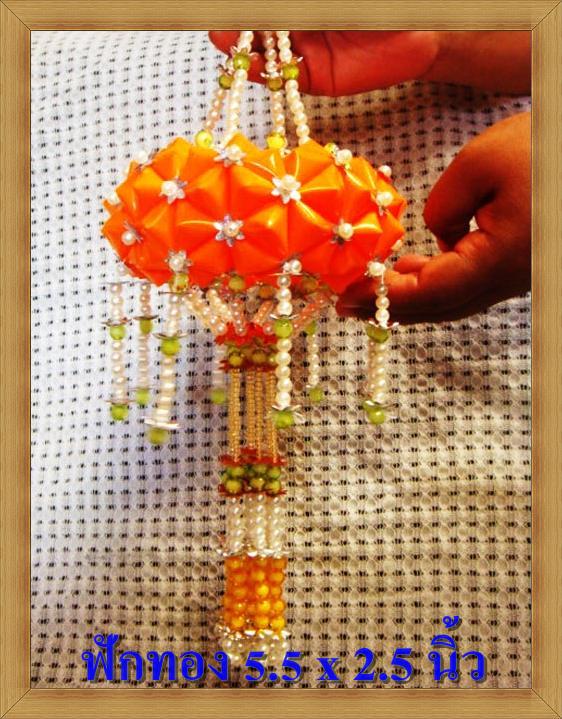 โมบายหลอดกาแฟงานHandmade รูปฟักทอง รูปที่ 2