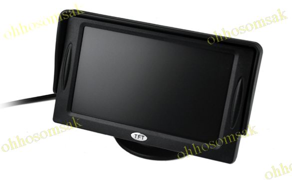 ขายจอติดรถยนต์ จอมอนิเตอร์(Monitor) 4.3 นิ้ว สำหรับดูวิดีโอ ดีวีดีและกล้องถอยหลัง ไม่ใหญ่ เหมาะกับรถที่พื้นที่ด้า รูปที่ 3
